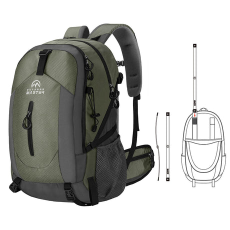 Hiking Travel Camping Backpack with Rain Cover