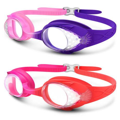 Kids Anti-fog Fisheye Swimming Goggles 2 Pack