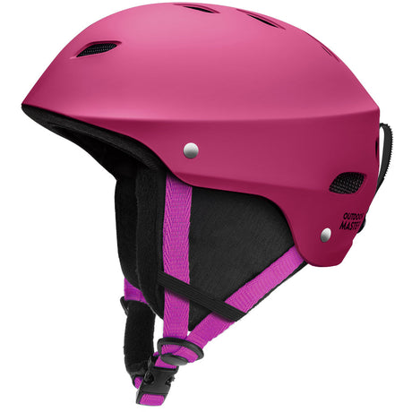 pink ski helmet